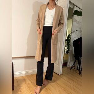 Beige/Camel Mid-length Cardigan
